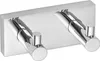 META Doppelhaken Messing Chrom poliert 120x55x50 mm für Bad Produktbild-Vorschau 1