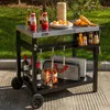 Royal Gourmet Grillwagen Rollwagen mit Edelstahl-Platte für Produktbild-Vorschau 10