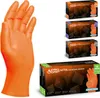 PROGRIP Nitril Handschuhe Orange Diamant Grip Robust Produktbild-Vorschau 3