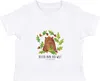 Mr. & Mrs. Panda Babyshirt Bär König 12. - 18. Monat - Weiß Produktbild-Vorschau 1