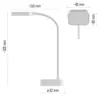 EMOS Akku-Schreibtischlampe EMILY, LED-Tischlampe aufladbar Produktbild-Vorschau 4