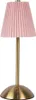 Clayre & Eef Lampada da tavolo Ø 12x30 cm Metallo rosa Anteprima dell’immagine prodotto 1