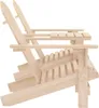 vidaXL Adirondack-Gartenstühle mit Tisch Massivholz Tanne Produktbild-Vorschau 2