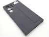 A dark gray Samsung phone case with a standing grip is shown on a white background. Produktbild-Vorschau