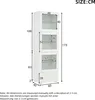 Merax Vitrine LED mit Verstellbare Glastrennwände, Produktbild-Vorschau 5