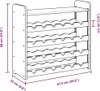 vidaXL Stojan na víno s horní policí 67,5x25x60 cm z Náhled obrázku produktu 7