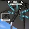 Sekey Rechteckiger Sonnenschirm 200 x 140 cm, Balkonschirm Produktbild-Vorschau 5