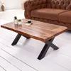 Massiver Baumkanten-Couchtisch AMAZONAS 110cm braun Produktbild-Vorschau 1