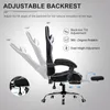 Diagram showing the adjustable features of a gaming chair. Produktbild-Vorschau