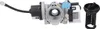 A washing machine drain pump and filter are shown against a white background. Produktbild-Vorschau