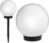Two solar garden lights, one on a stake and one on a base, are shown against a white background. Anteprima dell’immagine prodotto