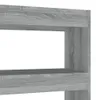 vidaXL Bücherregal/Raumteiler Grau Sonoma 100x30x135 cm Produktbild-Vorschau 5