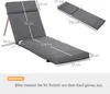 Outsunny, set van 2 ligbedkussens, dikke kussens (8 cm) Productafbeelding-voorbeeld 3