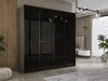 Kleiderschrank, Platingrau, 2 x 100 x 200 x 51 cm Produktbild-Vorschau 2