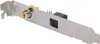A close-up, angled view of a computer sound card bracket with ports. Náhľad obrázku produktu