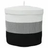 vidaXL Panier de rangement avec couvercle blanc et beige Voir les images du produit 6