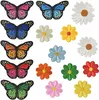 16pcs Aufnäher Patches Aufnäher zum Aufbügeln Aufbügler Produktbild-Vorschau 1