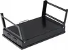 A black metal grill rack is shown from a slightly elevated diagonal angle against a white background. Voir les images du produit