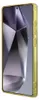 A yellow phone case with a geometric pattern on the screen. Voir les images du produit