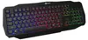 A black keyboard with RGB lighting is shown from a slightly elevated front-left angle against a white background. Náhled obrázku produktu