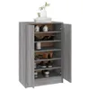 vidaXL Szafka na buty Szara Sonoma 60x35x92 cm Materiał Podgląd zdjęcia produktu 4