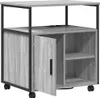 vidaXL Schrank mit Ladestation Mit Rad Graues Sonoma 61 x Produktbild-Vorschau 1