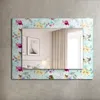 Blumen und Vögel – Rechteckiger Spiegel mit Druck 80x60 cm Produktbild-Vorschau 2