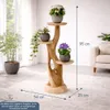 Blumenständer mit 3 Ablagen Blumenpodest Pflanzenständer Produktbild-Vorschau 8