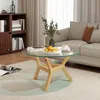 HOMCOM Couchtisch aus Hartglas, Wohnzimmertisch mit Produktbild-Vorschau 2