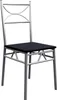 CASARIA® Ensemble table à manger avec 4 chaises noir Voir les images du produit 2
