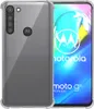 A transparent phone case is shown next to a smartphone. Náhľad obrázku produktu