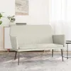 vidaXL Ławka kremowa 108x79x79 cm aksamitna Podgląd zdjęcia produktu 2