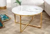 Élégante table basse BOUTIQUE 80 cm, blanche, ronde, en Voir les images du produit 3