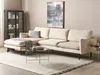 BELIANI 4-Sitzer Ecksofa Hellbeige Samt L-Förmig mit Produktbild-Vorschau 2