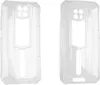 Two transparent phone cases are shown side-by-side against a white background. Podgląd zdjęcia produktu