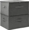 vidaXL Úložné boxy 2 ks látka 43x34x23 cm antracit Náhľad obrázku produktu 4