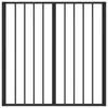 Psia brána 2 pcs Čierny 80 x 80 cm Pozinkovaná oceľ Náhľad obrázku produktu 5