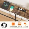 Schmale Konsole 180 cm mit Steckdosen & USB, Rustikales Braun Productafbeelding-voorbeeld