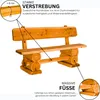 MEGA HOLZ, Gartenbank, Kiefer, Massiv, 120 cm, 2-Sitzer, Produktbild-Vorschau 4