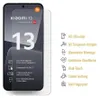A smartphone screen protector is shown next to a smartphone displaying product features. Produktbild-Vorschau