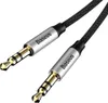 Baseus Audio Kábel miniJack 3,5mm 1m - Srebrny/Czarny - Podgląd zdjęcia produktu 2