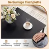 Rechteckiger Couchtisch mit 2 Ablagen, schwarzes Produktbild-Vorschau 4
