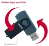 Hama USB-Stick Rotate, USB 3.0, 64GB, Petrolblau Produktbild-Vorschau 4