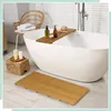 Mata łazienkowa Relaxdays z bambusa, 100 x 50 cm, Podgląd zdjęcia produktu 2