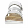 Remonte D0Q55 90 Sandalo donna con zeppa argento - bianco, Anteprima dell’immagine prodotto 4