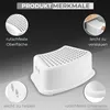 BUDDLEY® PP Step Stool Weiß-Grau (2er Set) – Tritthocker Produktbild-Vorschau 2