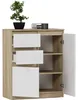 Komoda 98 cm 2 dveře 2 zásuvky skříňka FRAMIRE S-2 mix Náhled obrázku produktu 4