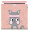 Boîte de rangement en tissu pour enfant "chat" avec Voir les images du produit 1