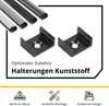 A15 LED Profil Schwarz 2x Endkappen Produktbild-Vorschau 4