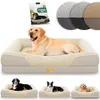 Lit orthopédique pour chien ELONEO, taille L - Crème Voir les images du produit 1